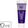 Peinture acrylique liderpapel tube en plastique de 120 ml coloris pourpre