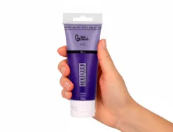 Peinture acrylique liderpapel tube en plastique de 120 ml coloris pourpre