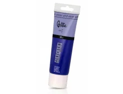 Peinture acrylique liderpapel tube en plastique de 60 ml coloris bleu marine