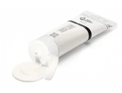 Peinture acrylique liderpapel tube en plastique de 60 ml coloris blanc titane