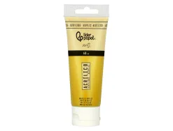 Peinture acrylique liderpapel tube en plastique de 60 ml coloris jaune de naples