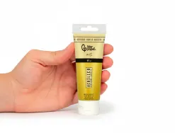 Peinture acrylique liderpapel tube en plastique de 60 ml coloris jaune de naples