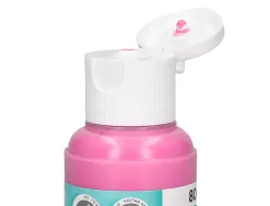 Peinture acrylique liderpapel coloris rose bouteille 80ml
