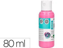 Peinture acrylique liderpapel coloris rose bouteille 80ml