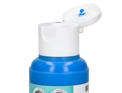 Peinture acrylique liderpapel coloris cyan bouteille 80ml