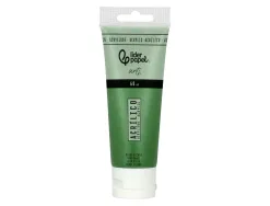 Peinture acrylique liderpapel tube en plastique de 60 ml coloris vert fonc