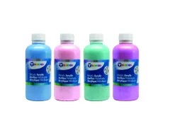 Peinture acrylique tcolours nacree prete a l emploi assortiment de 4 flacons de 250 ml coloris assortis