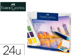 Peinture aquarelle faber castell boite de 24