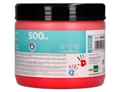 Peinture au doigt liderpapel flacon 500 ml coloris rouge