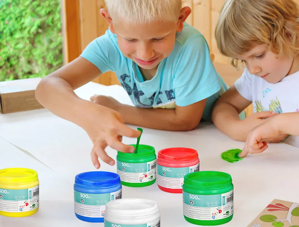 Peinture au doigt liderpapel flacon 500 ml coloris blanc
