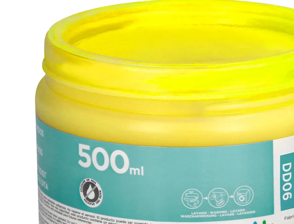 Peinture au doigt liderpapel flacon 500 ml coloris jaune