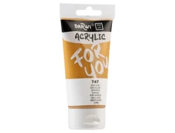 Peinture darwi for you acrylic tube 75ml coloris ocre jaune