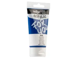 Peinture darwi for you acrylic tube 75ml coloris bleu primaire