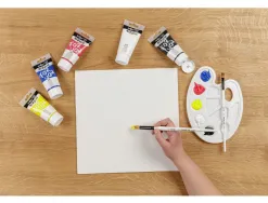 Peinture darwi for you acrylic starter set coloris assortis primaires tube 75ml set 5 unites