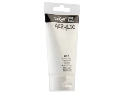 Peinture darwi for you acrylic tube 75ml coloris blanc de titane