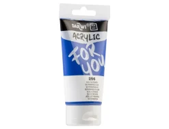 Peinture darwi for you acrylic tube 75ml coloris bleu outremer