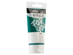 Peinture darwi for you acrylic tube 75ml coloris vert phtalo