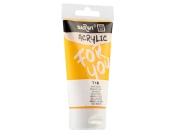 Peinture darwi for you acrylic tube 75ml coloris jaune indien