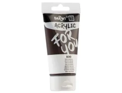 Peinture darwi for you acrylic tube 75ml coloris brun vandijck