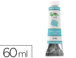 Peinture gouache tempera liderpapel tube en aluminium de 60 ml coloris turquoise