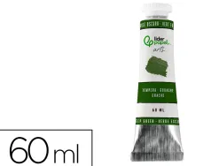 Peinture gouache tempera liderpapel tube en aluminium de 60 ml coloris vert fonc