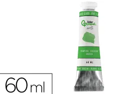 Peinture gouache tempera liderpapel tube en aluminium de 60 ml coloris vert clair