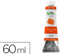 Peinture gouache tempera liderpapel tube en aluminium de 60 ml coloris ocre rouge