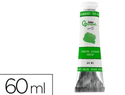 Peinture gouache tempera liderpapel tube en aluminium de 60 ml coloris vert
