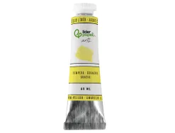 Peinture gouache tempera liderpapel tube en aluminium de 60 ml coloris jaune citron