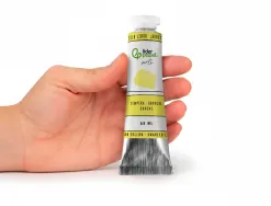 Peinture gouache tempera liderpapel tube en aluminium de 60 ml coloris jaune citron