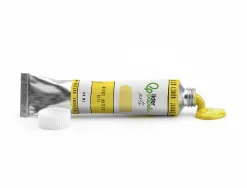 Peinture gouache tempera liderpapel tube en aluminium de 60 ml coloris jaune citron