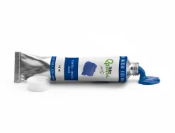 Peinture gouache tempera liderpapel tube en aluminium de 60 ml coloris bleu marine