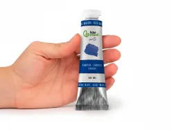 Peinture gouache tempera liderpapel tube en aluminium de 60 ml coloris bleu marine