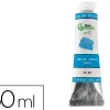 Peinture gouache tempera liderpapel tube en aluminium de 60 ml coloris bleu cyan