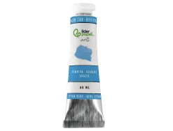 Peinture gouache tempera liderpapel tube en aluminium de 60 ml coloris bleu cyan
