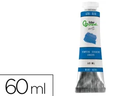 Peinture gouache tempera liderpapel tube en aluminium de 60 ml coloris bleu