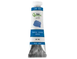 Peinture gouache tempera liderpapel tube en aluminium de 60 ml coloris bleu