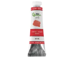 Peinture gouache tempera liderpapel tube en aluminium de 60 ml coloris rouge fonc