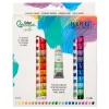 Peinture gouache tempera liderpapel boite de 24 tubes en aluminium de 12 ml coloris assortis