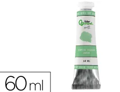 Peinture gouache tempera liderpapel tube en aluminium de 60 ml coloris vert menthe