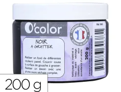 Peinture o'color noir a gratter prete a l'emploi pot 200gr