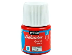 Peinture textile pébéo sétacolor opaque très couvrante couleurs assorties boîte 10 pots 45ml