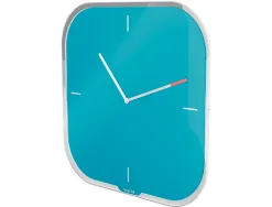 Pendule leitz cosy horloge mural analogique coloris bleu