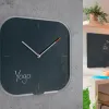 Pendule leitz cosy horloge mural analogique coloris gris