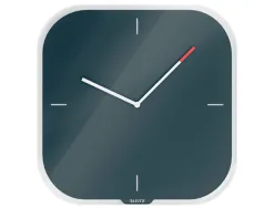 Pendule leitz cosy horloge mural analogique coloris gris