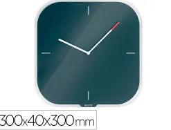 Pendule leitz cosy horloge mural analogique coloris gris