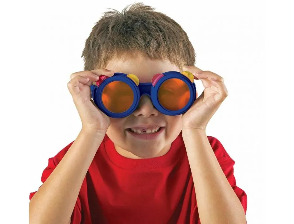 Perception visuelles learning resources lunettes a filtres colores 1 paire de lunettes 8 verrres diffrents 1 guide