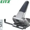 Perforateur leitz gros travaux capacité perforation 65f 2 trous coloris métal/noir 130x100x220mm