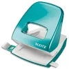 Perforateur leitz métal capacité perforation 30f 2 trous coloris menthe 107x100x137mm