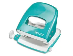 Perforateur leitz métal capacité perforation 30f 2 trous coloris menthe 107x100x137mm
